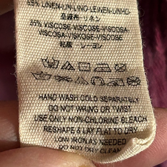 FREE PEOPLE BURGUNDY MAROON SEE THROUGH MESH SWEATER TOP SHIRT LONG SLEEVE - Picture 8 of 8